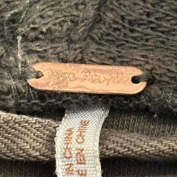 Free People Brown Utility Jacket with Dark Brown Scarf - Picture 13 of 16